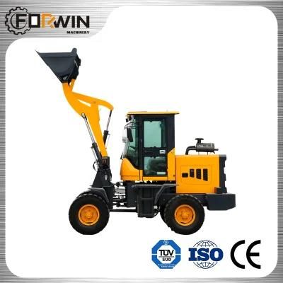 China Famous Construction Machinery Equipment Small Front End Shovel 1 T Compact Bucket Hydraulic Mini Wheel Loader Fw910b with CE