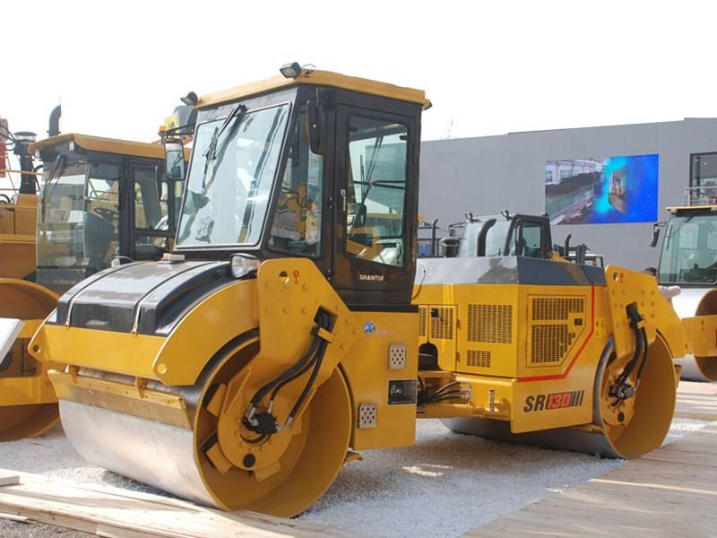Shantui 10ton Mini Double Drun Vibratory Road Roller Srd10