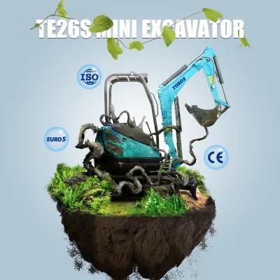 Cheap Price Chinese Mini Excavator Small Digger Crawler Excavator 1ton 2 Ton New Small Bagger for Sale