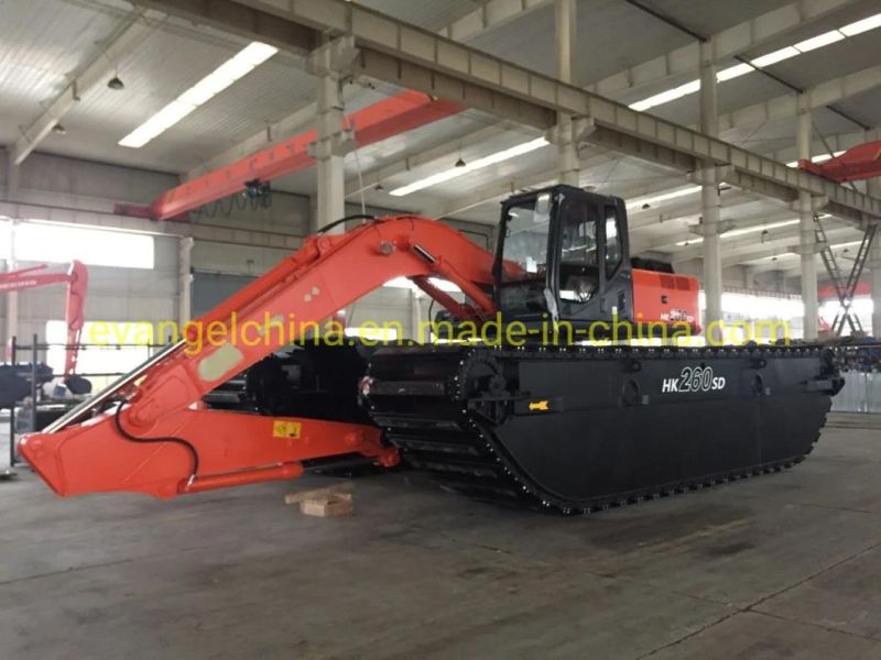 Eonmac 26t Amphibious Excavator HK260SD Used in Wetland