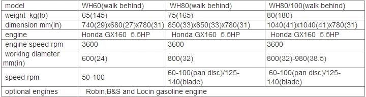 Hot Series Power Trowel Made in China (WH80)