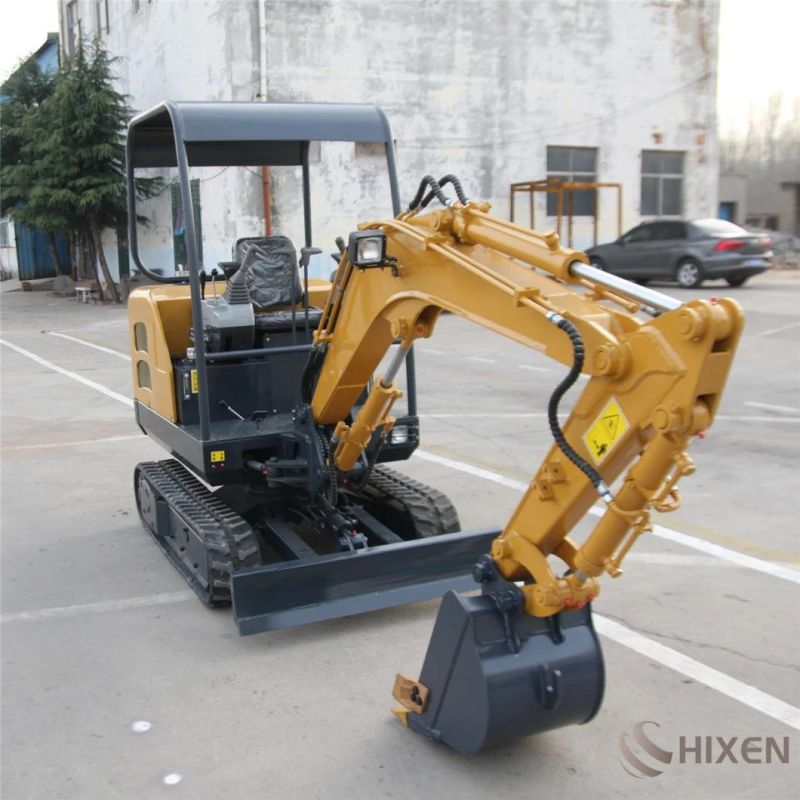 Factory Outlet Covered Mini Excavator 1.8 Ton Construction Machines