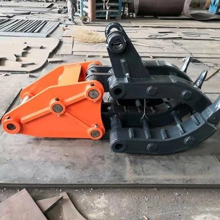 Excavator Attachment with Grab Bucket for Grappling
