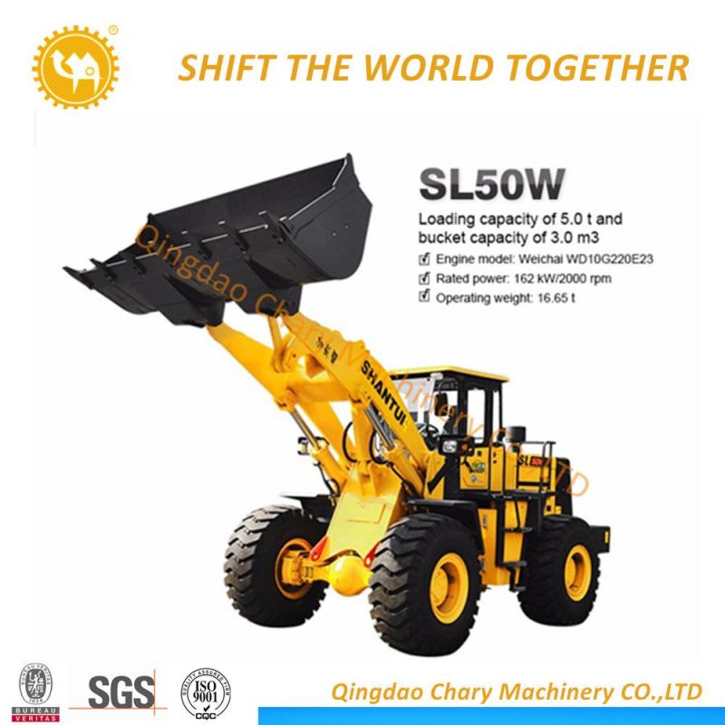 5 Tons Weichai Engine 215kw Shantui Wheel Loader