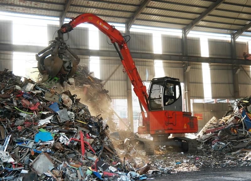 China Bonny Wzy22-8c 22 Ton Hydraulic Material Handler with Rotational Fork Type Grab