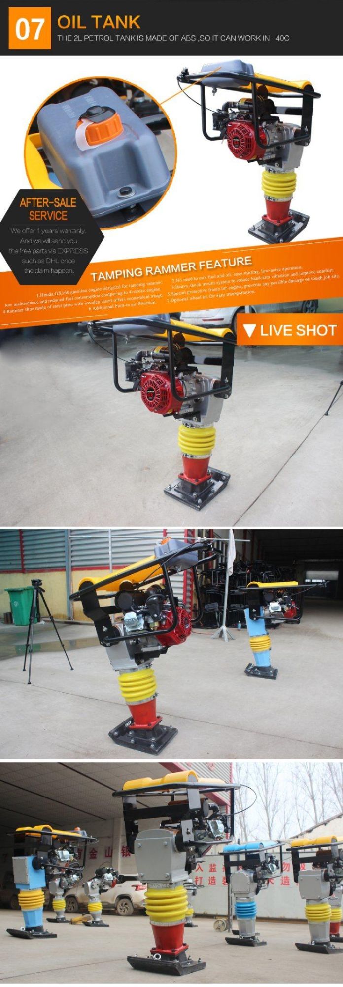 Handheld Tamping Rammer Machine
