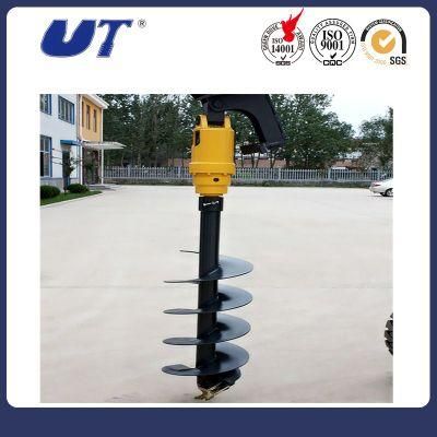 Excavator Hydraulic Earth Auger Drill Bit Attachment Tree Planting Hole Digger