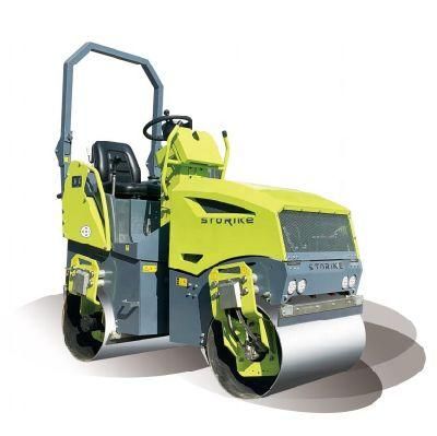 Mini Diesel Enginel Ride on Type Light Equipment Fully Hydraulic Tandem Pavement Vibrating Compactor Roller