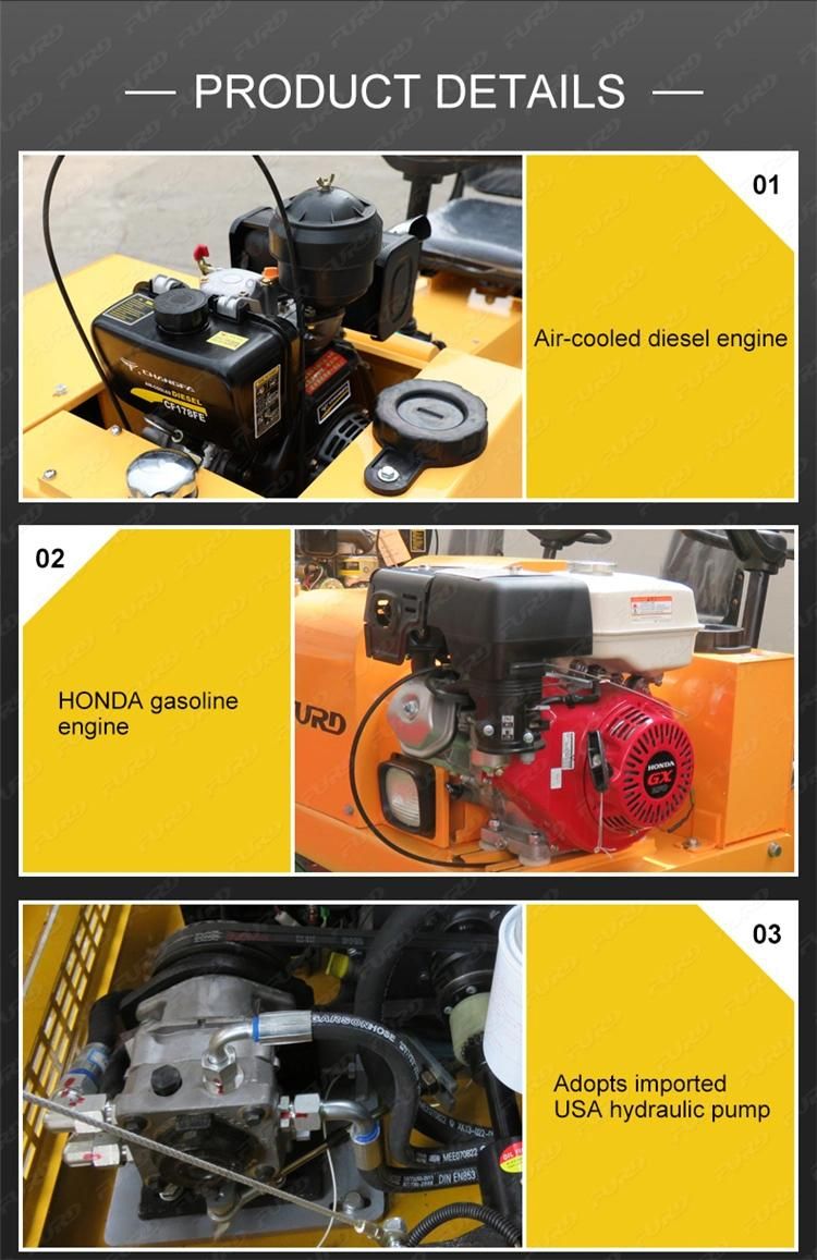 Road Roller for Sale Road Roller Machine 700kg to 8ton with Good Price
