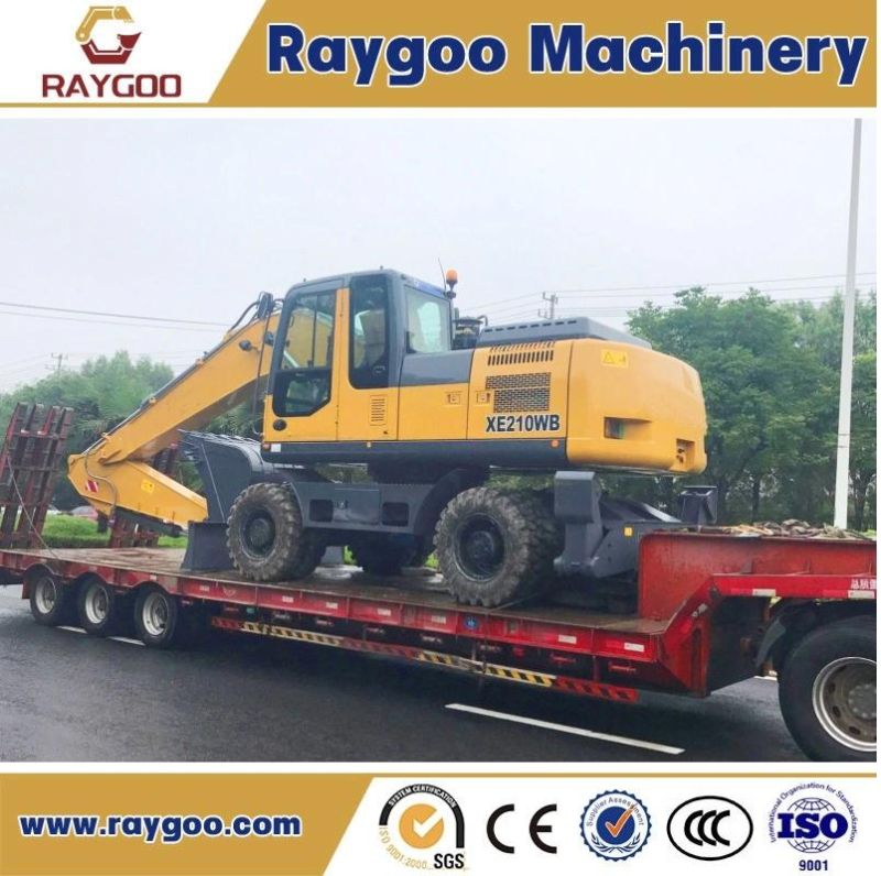 Chinese Top Brand New Excavators 21 Ton Wheel Excavator Xe210W with CE