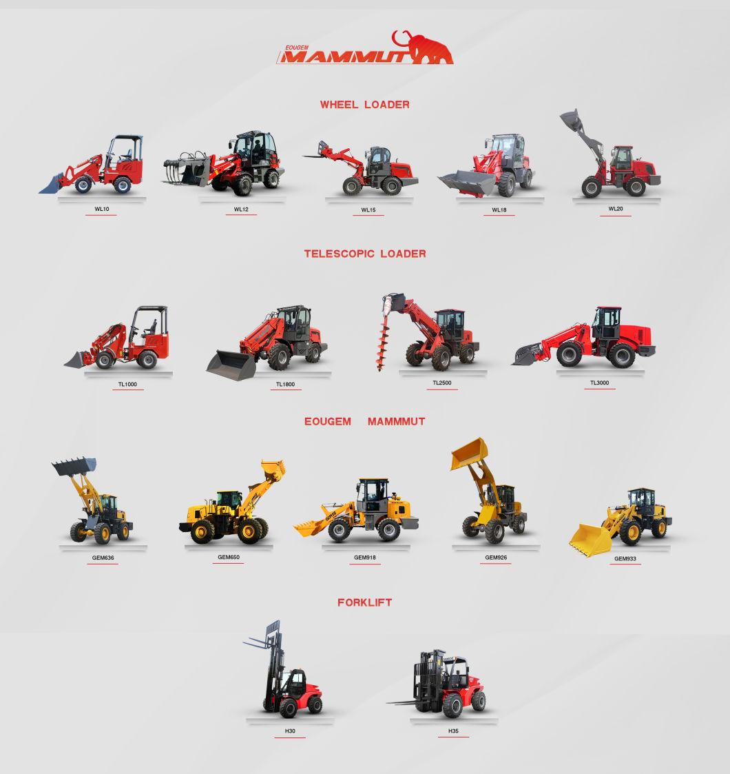 Mammut Tl1000 Hydraulic Four-Wheel Drive Diesel 0.8ton Telescopic Loader