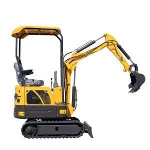 Rhinoceros Hydraulic Backhoe Excavator with Single Cylinder Diesel Oil Engine