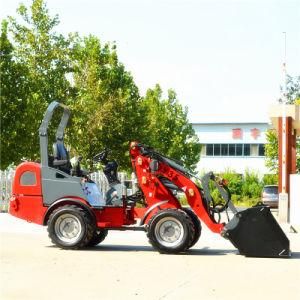 Articulated Hydraulic Mini Loader Forestry Machinery with Pallet Fork, Bucket for Sale