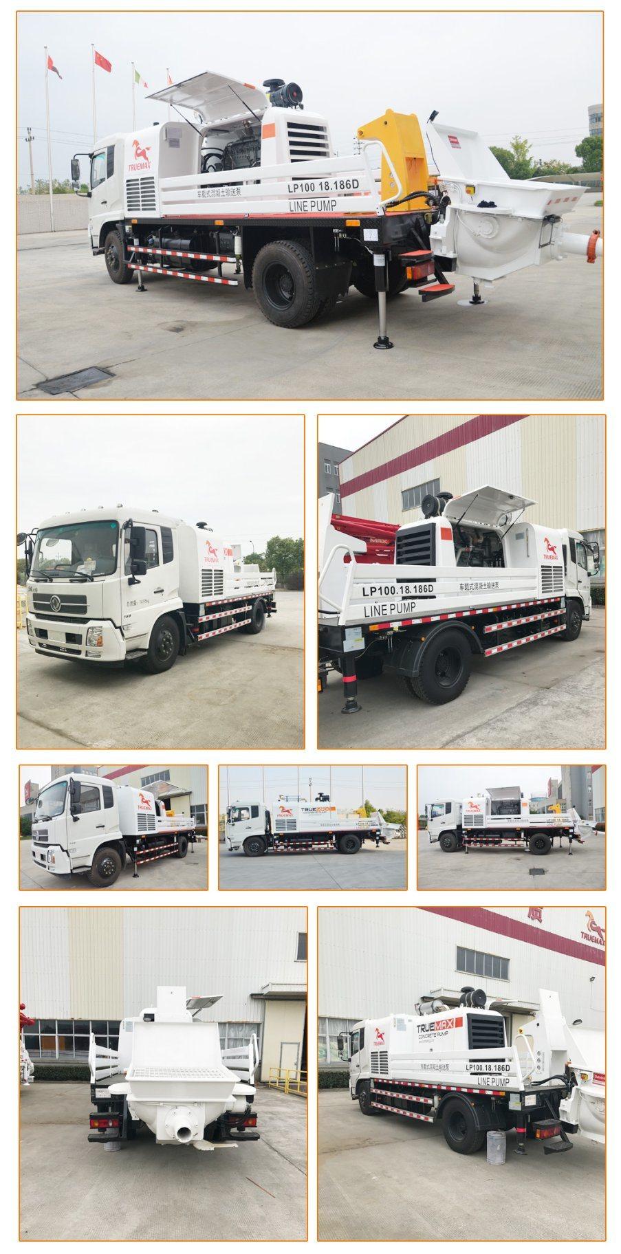Truemax Concrete Machinery HOWO Lp100.18.186D Trailer Truck Mounted Line Pump