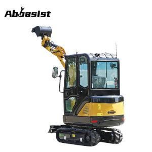 AL18E Mini Excavator 1.8ton with cabin Micro Small Digger with Auger Drill