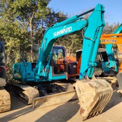 Used Excavators for Sale Sunwarrd Swe90e Earth-Moving Machinery Good Condition Low Hours