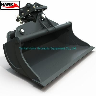 Tilt Angle 45 Degree Excavator Tilt Bucket for 1 Ton-35 Ton Excavator