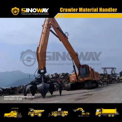 Crawler Material Handling Machine for Scrap and Log Grabbing