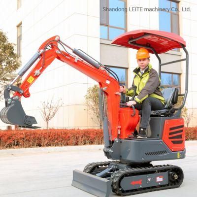 CE EPA China Mini Hydraulic Excavators Garden Small Mini Excavator 800kg 1ton 2 Ton Cheap Price for Agricultural Digger Bagger