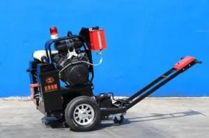 12V Electric Lifting Blade Pavement Groover Machine with Dust Suction Box