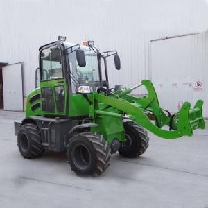 Zl08f 4WD Front End Loader with Sweeper Attachment