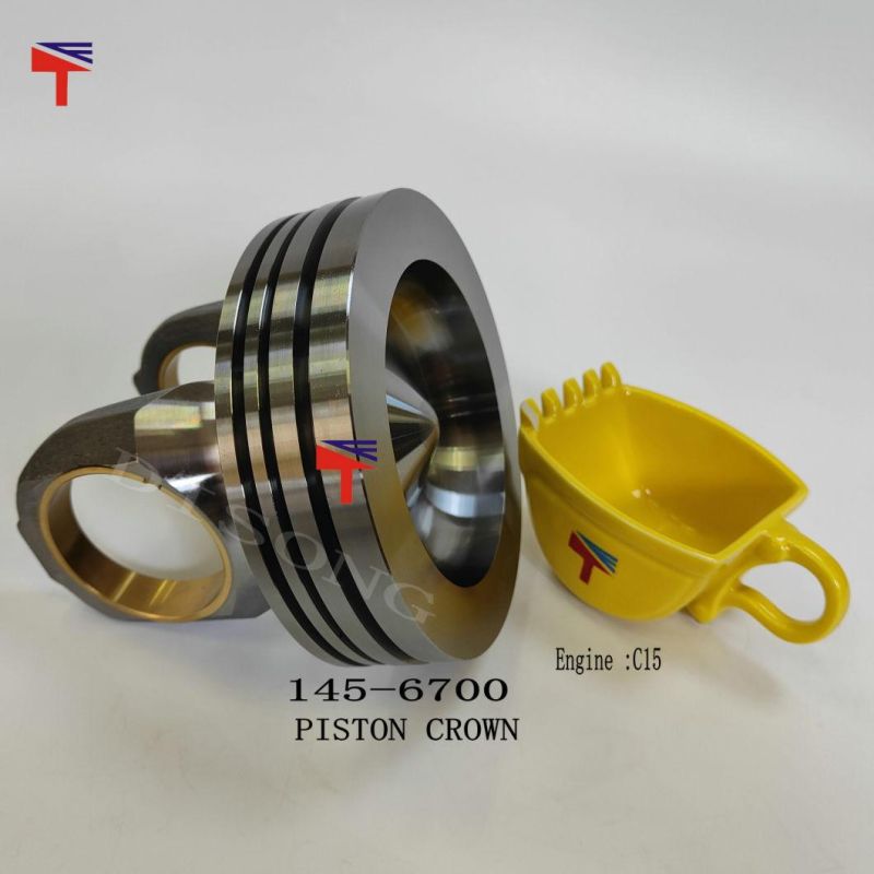 High-Performance Diesel Engine Engineering Machinery Parts Piston Crown 145-6700 for Engine Parts C15 Generator Set
