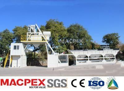 Foundation Free Cement Batching Plant with 35/50/60/75m3 Hot Sale