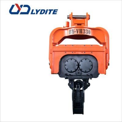 Construction Machinery Pile Driving Equipment Excavator Hydraulic Vibratory Pile Driver Attachment for Round Pile/Square Pile/Bucket Pile