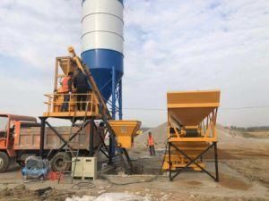 Easy Mobile Install Hzs25 25m3/Hr Compact Concrete Mixing Batching Plant
