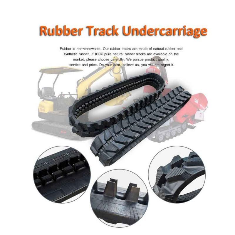 320X54X72 Track Excavator Undercarriage Parts Rubber Track Undercarriage Mini Crawler Undercarriage