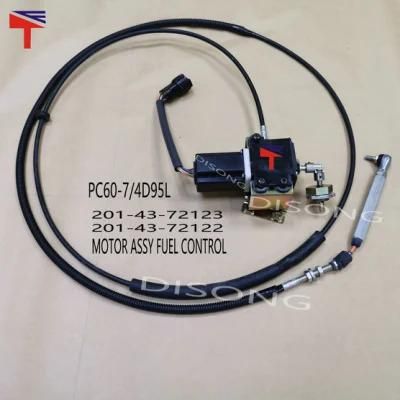 201-43-72123 PC60-7/4D95L Excavator Part Throttle Motor for 201-43-72122