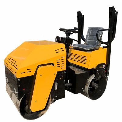 Chinese Mountain Raise Mini 1ton Double Drum Vibration Road Compactor