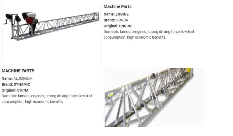 Road Concrete Vibratory Truss Screed with 18meter Length