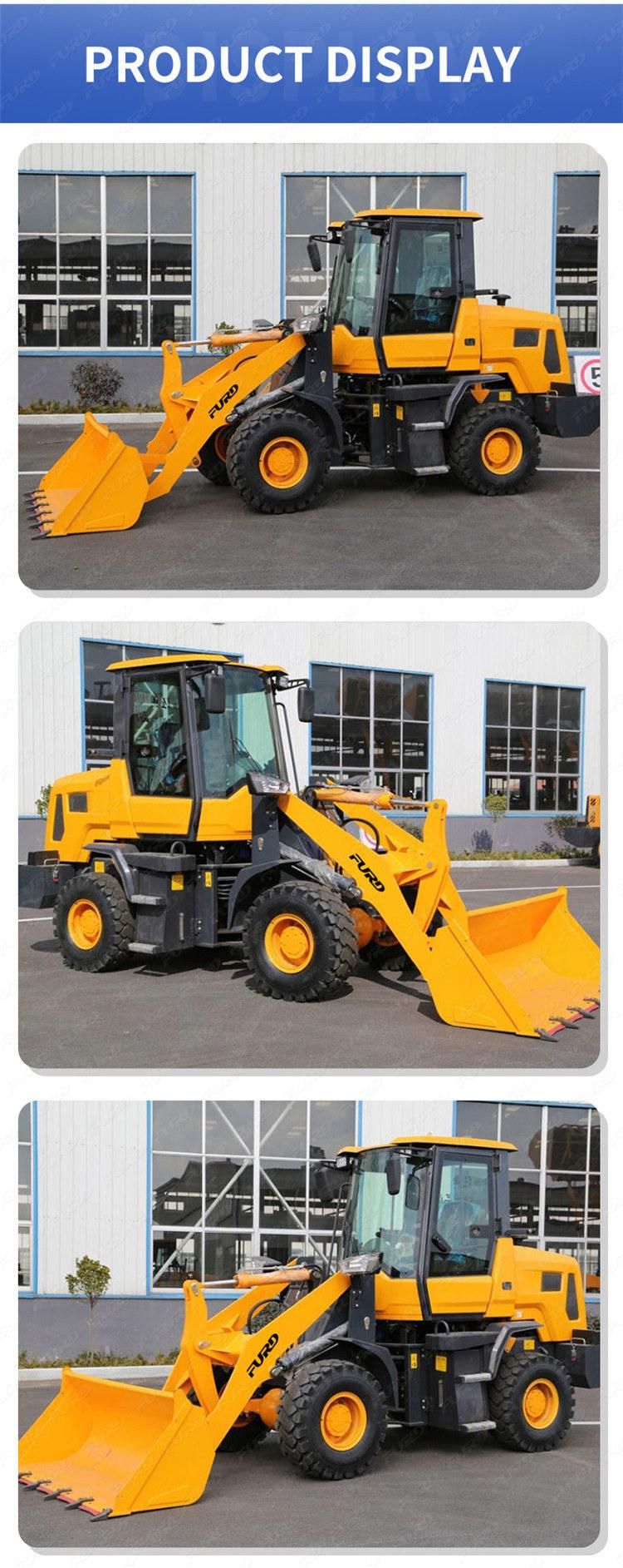 Tractor Front Loader 0.9m3 Bucket 3.5 Ton Wheel Loader