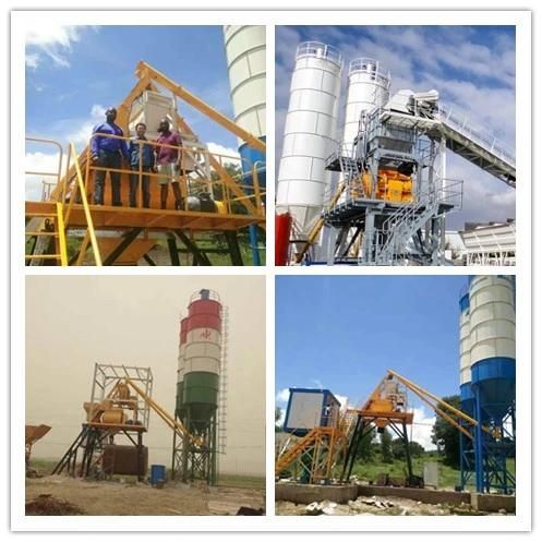 Skip Hopper Type Twin Shaft Mixer for Cement Mixing Plant