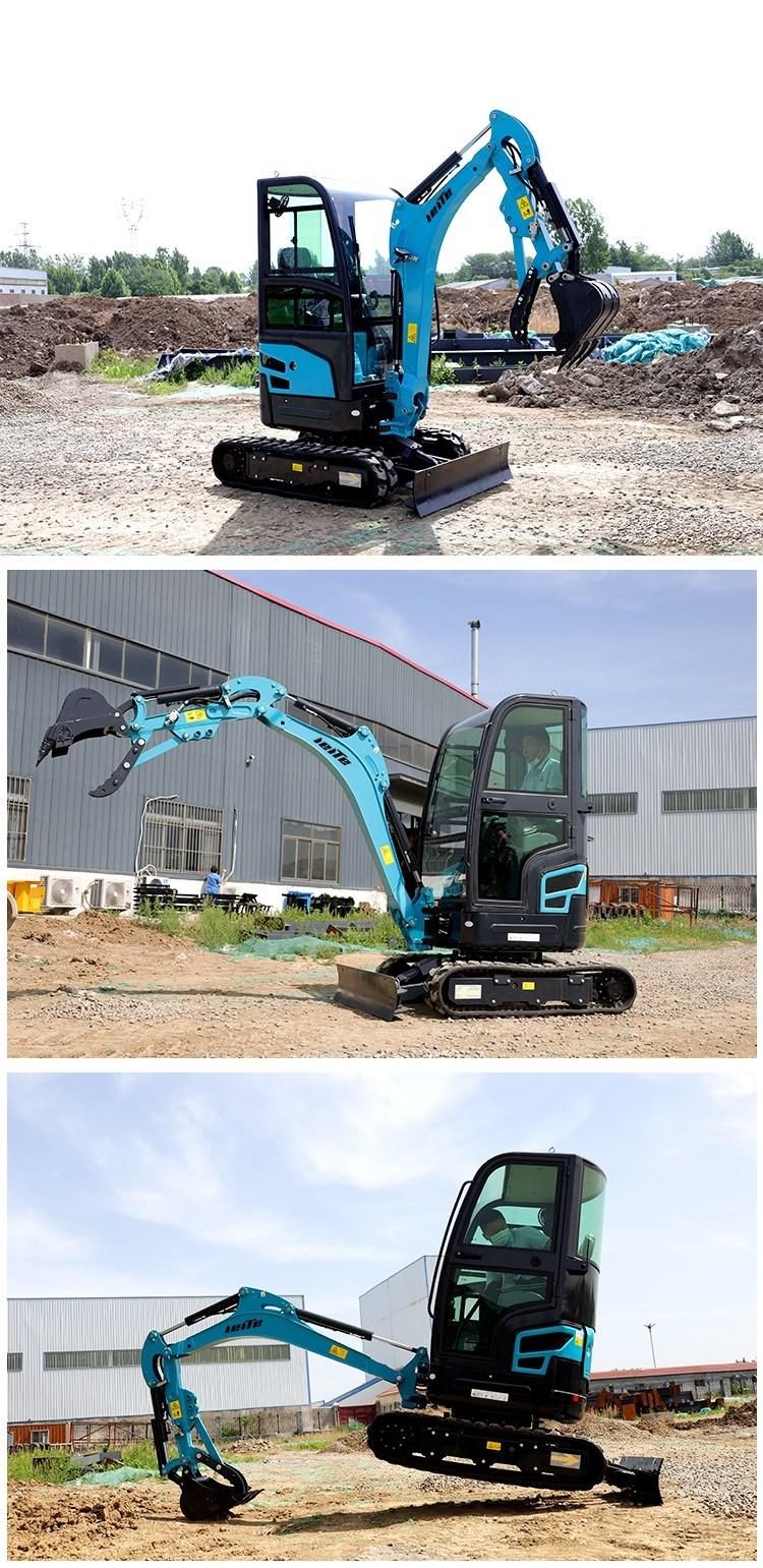Mini Digger Factory Sale Mini Excavator 1.8 Ton Digger Mini Excavator for Garden Home Farm Use