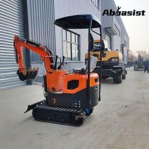 Abbasist AL10E Farm Garden Hydraulic Joystick Mini Excavator with Log Grapple