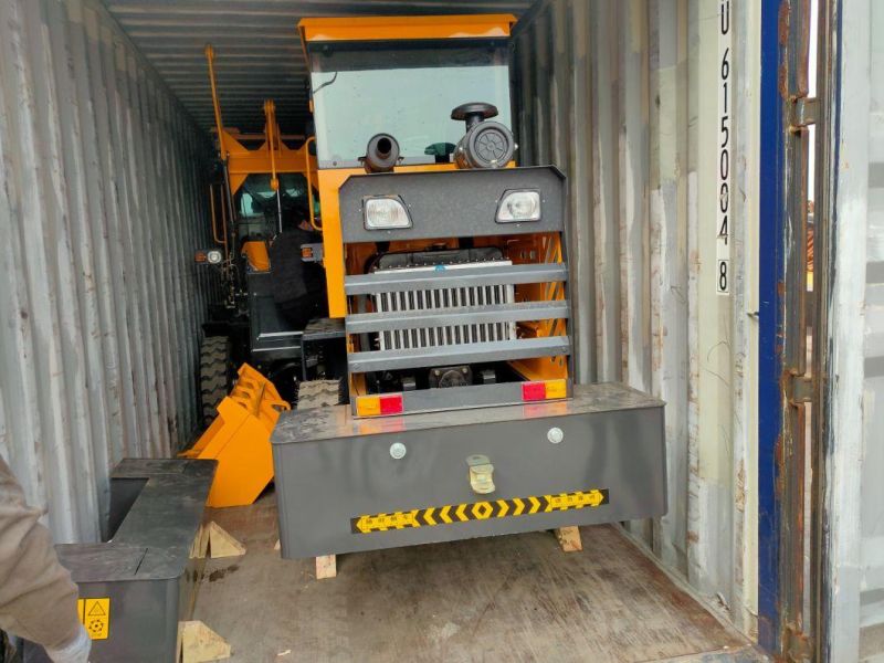 2 Ton Loaders Mini Wheel Loaders with 0.4 M3 Bucket Capacity
