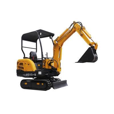 Yuchai 1.3tons Hydraulic Mini Crawler Excavator Mini Digger Yc13-8 for Sale in Philippines