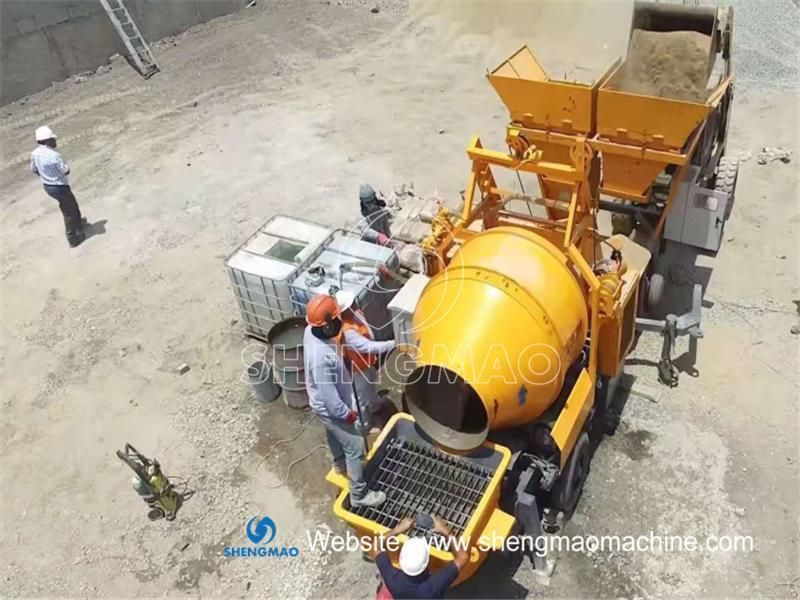 Portabel Diesel Concrete Pump with Mixer Jbs40r Concrete Mixer Pump Factory Price