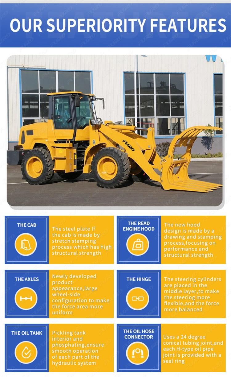 Hot Selling 6 Ton Hydraulic Small Heavy Duty Wheel Loader