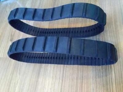 Mini Robotic Rubber Track Length 1035mm Black Color