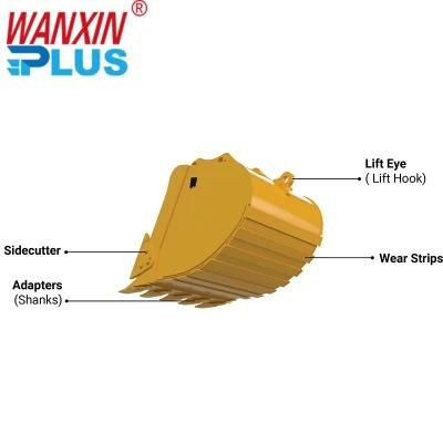 Reply in 24 Hours Wanxin Accessories Teeth Excavator Grab Bucket
