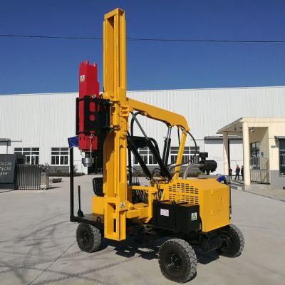 Self-Propelled Four-Wheel Hydraulic Pile Driver