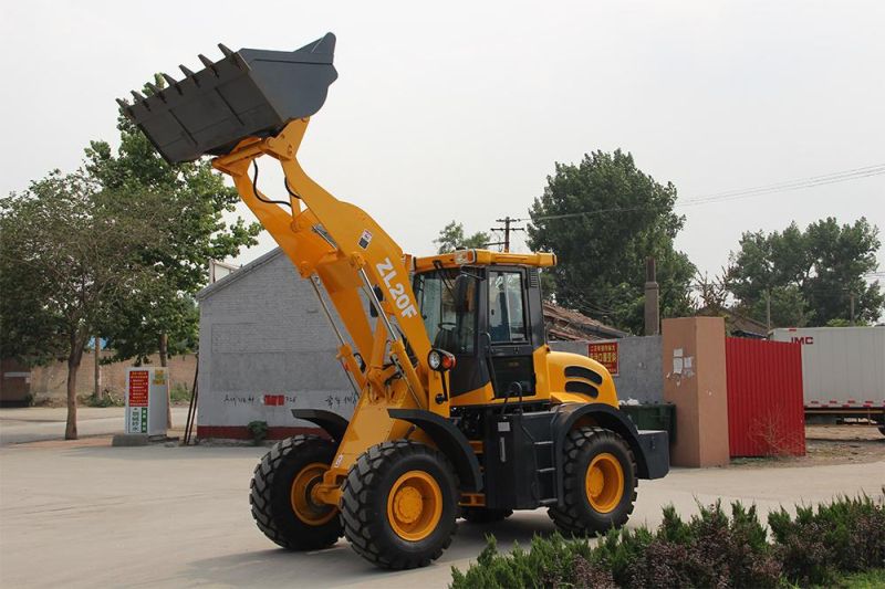 New 2tons Rated Capacity China Top Brand Wheel Loader Zl20 for Sale