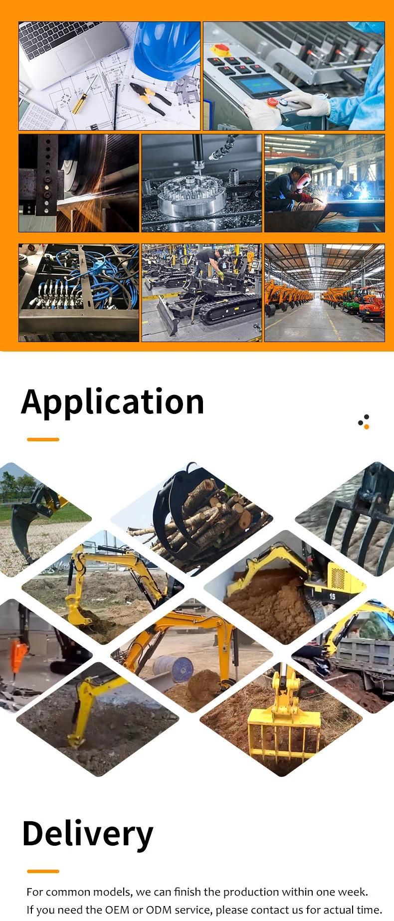 0.8 Ton 1 Ton Mini Excavator Yanmar Small Micro Digger Crawler Hydro Compact Bagger Cheapest Trench Home Household Excavator for Sale