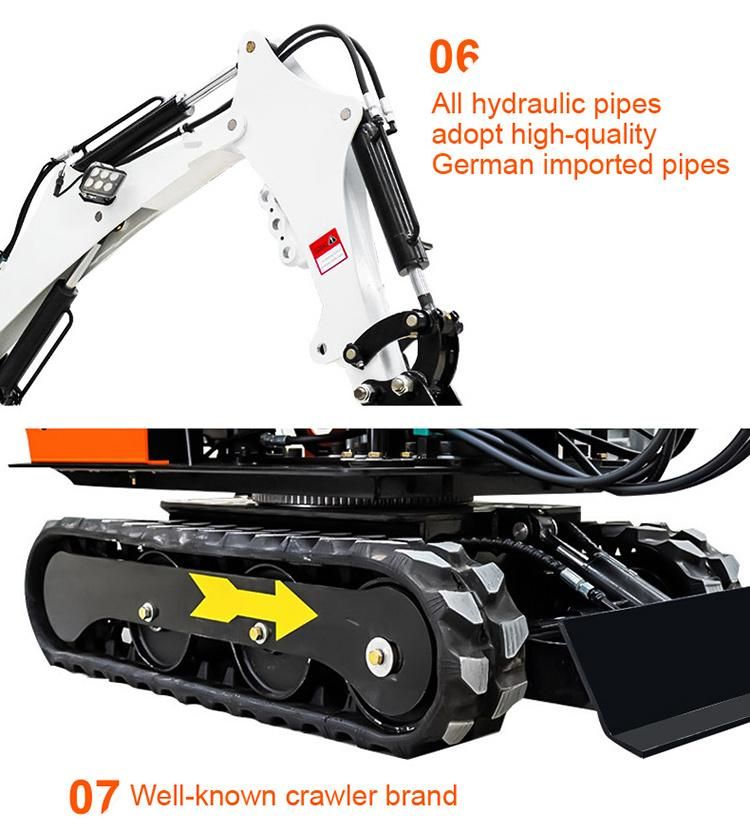 Automatic Crawler Mounted Mini Excavator Loader Machine