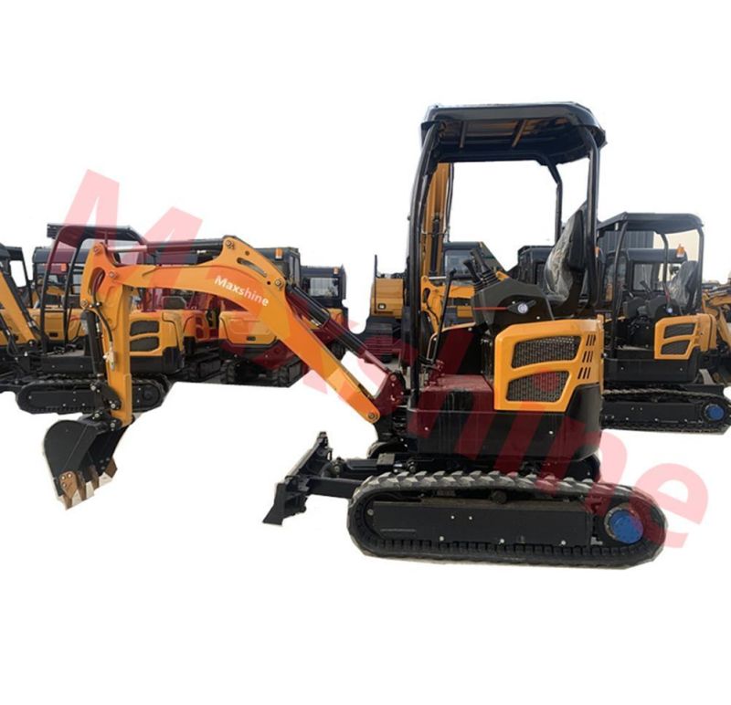 Factory Directly Wholesale Air-Conditioned Excavator Small Digger Popular Eurov 2ton Hydraulic Mini Excavator Price for Sale