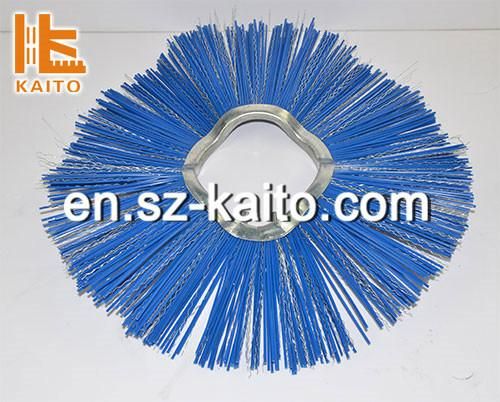 PP Material Wafer Brooms Street Road Sweeper Brushes Road Cleaning Ring Wafer Brush
