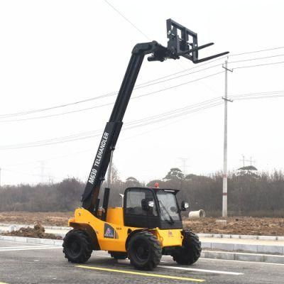 6m Telescopic Loading Machine 3 Ton Compact 4X4 Telehandler